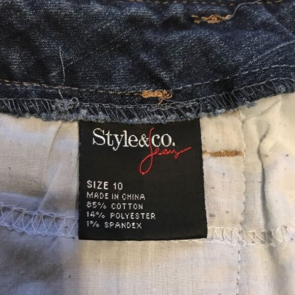 Style & Co. Denim skirt size 10 - Picture 4 of 6
